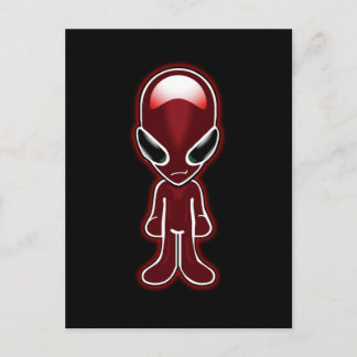 Postal de pequeño hombre rojo