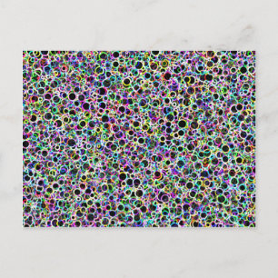 Postal de pequeños círculos neonatos
