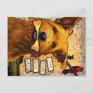 Postal de perro de rumor