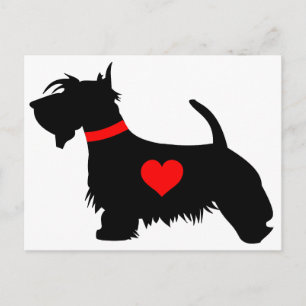 postal de perro sabio de amor