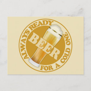 postal de personalizable BEER