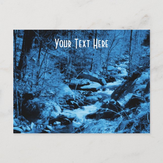 Postal de Personalizable de Naturaleza Brook Count (Anverso)