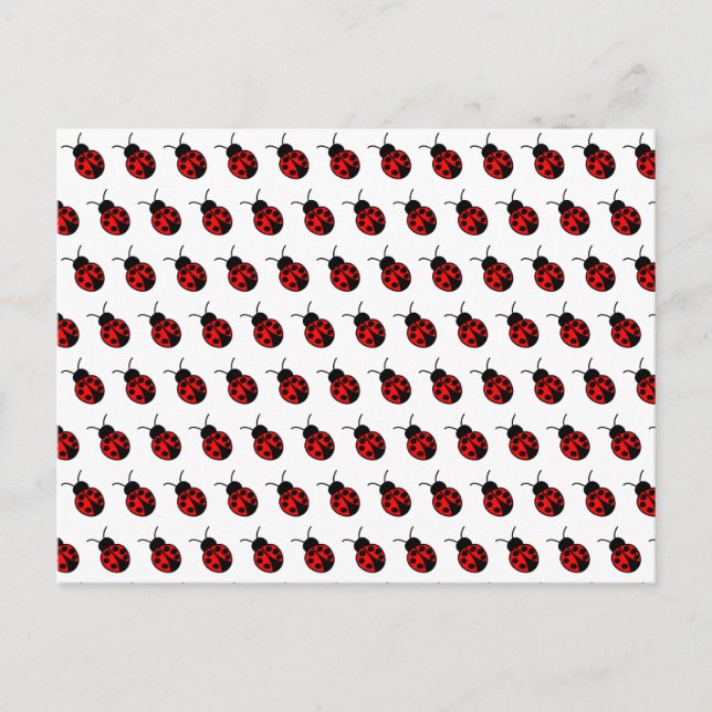 Postal de personalizable Ladybugs (Anverso)