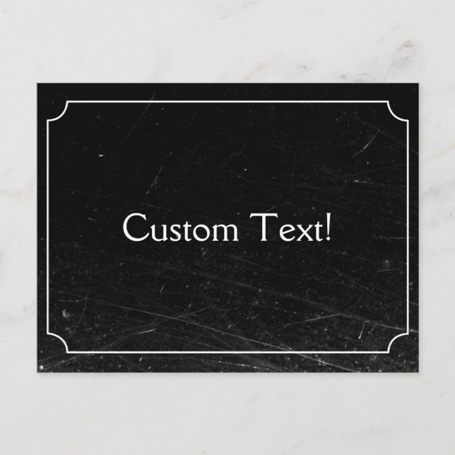 Postal de Personalizado de cine silencioso vintage (Anverso)