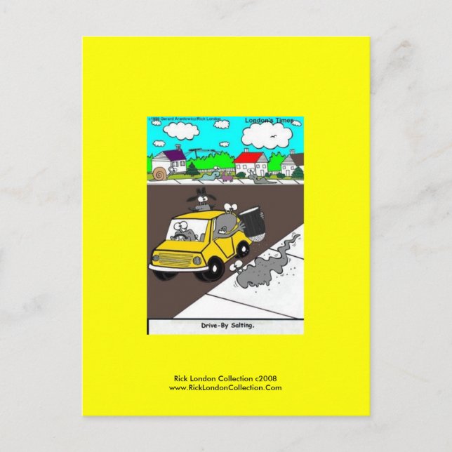 Postal de Personalizado de espuma/caracol "Drive B (Anverso)