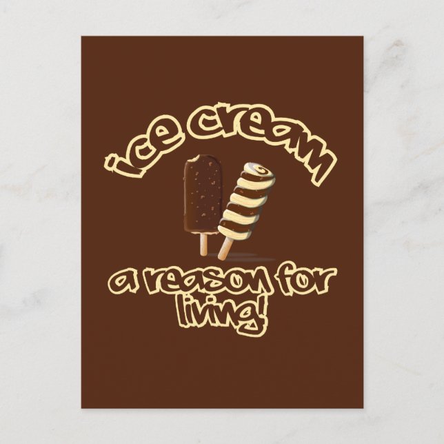 Postal de personalizado de helado (Anverso)