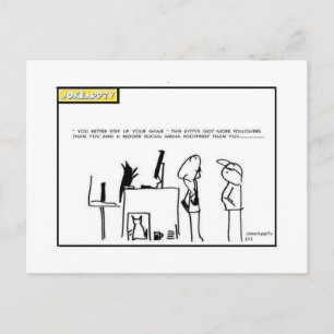 postal de personalizado de medios sociales