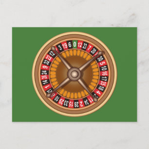 Postal de personalizado de rueda de ruleta