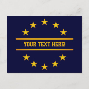 postal de personalizado GOLDEN STARS