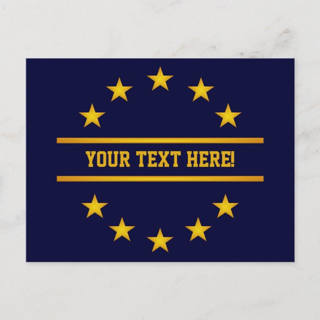 postal de personalizado GOLDEN STARS (Anverso)