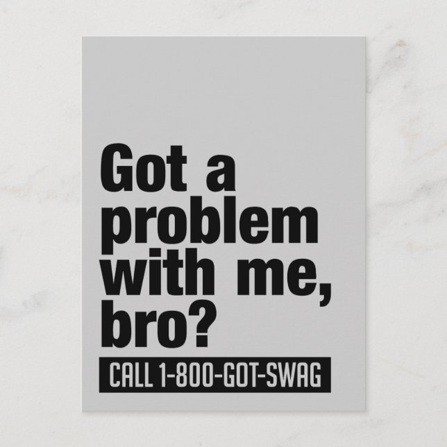 postal de personalizado SWAG (Anverso)