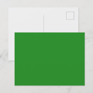 Postal de Personalizado verde forestal
