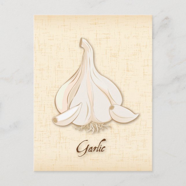 Postal de personalizar Garlic (Anverso)