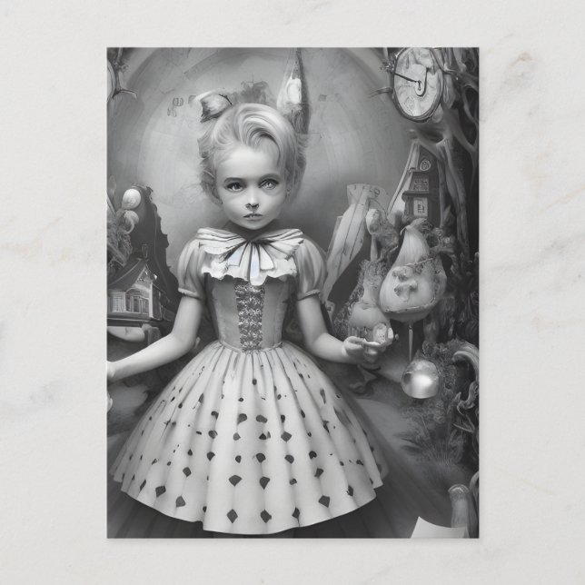 Postal de Pesadilla en Wonderland (Anverso)