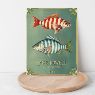 Postal de pescado del lago Powell Utah Arizona