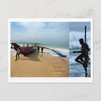 Postal de pescadores de Sri Lanka