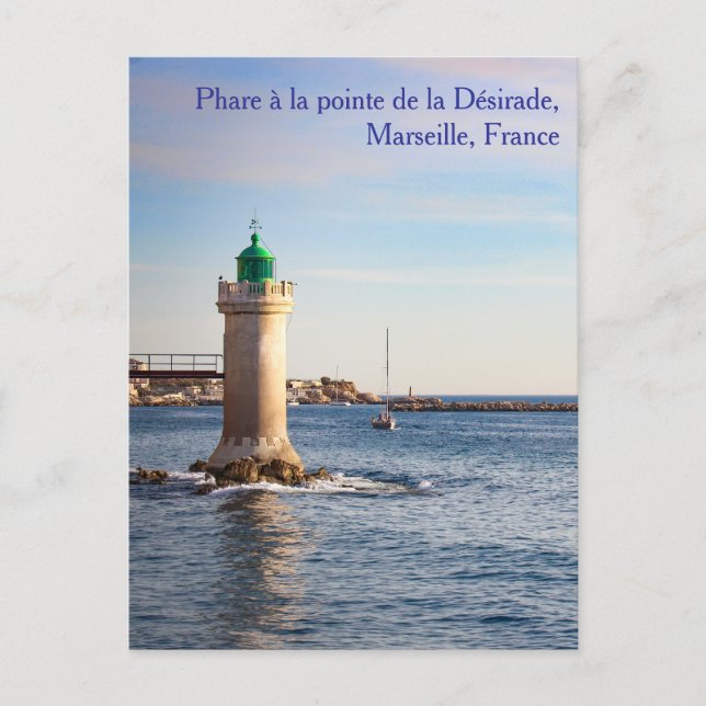 Postal de Phare à la pointe de la Désirade (Anverso)