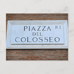 Postal de Piazza del Colosseo - Roma, Italia