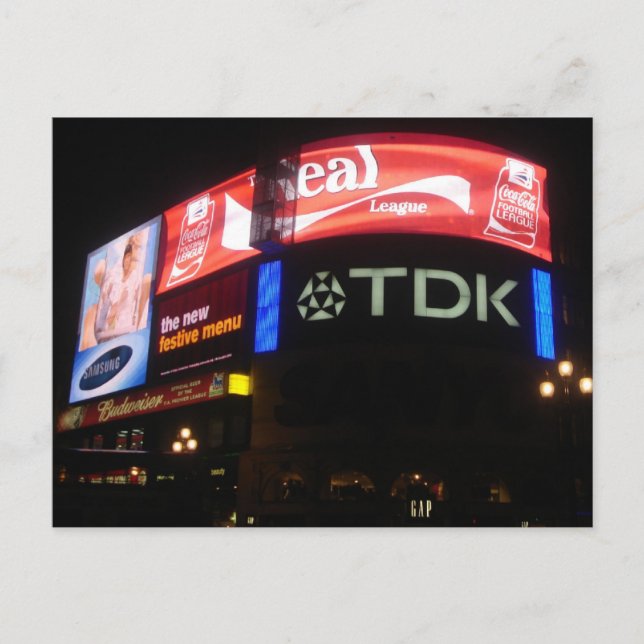 postal de Piccadilly Circo (Anverso)