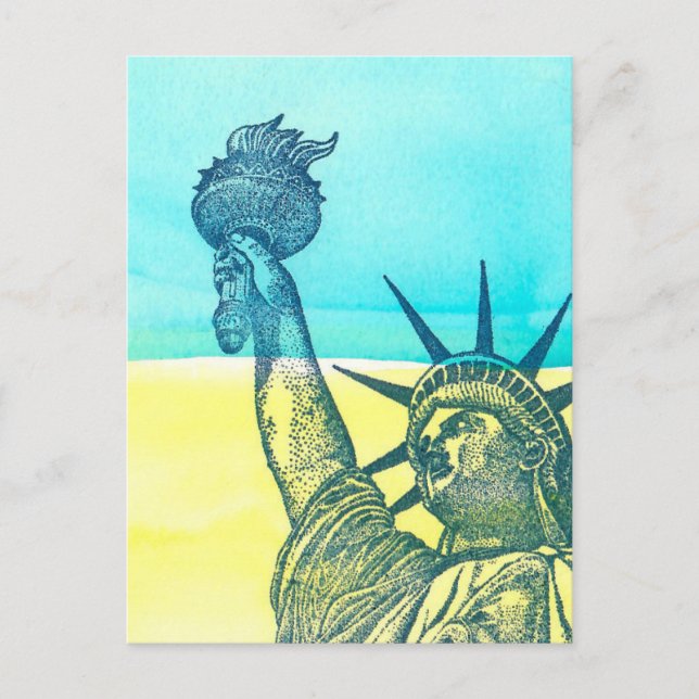 Postal De pie con Ucrania (Anverso)