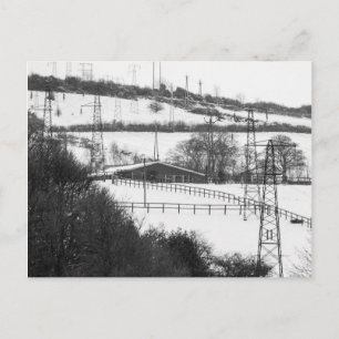 Postal de pilones de electricidad