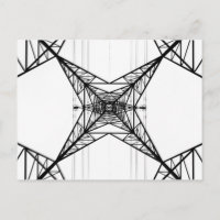 Postal de pilones de electricidad
