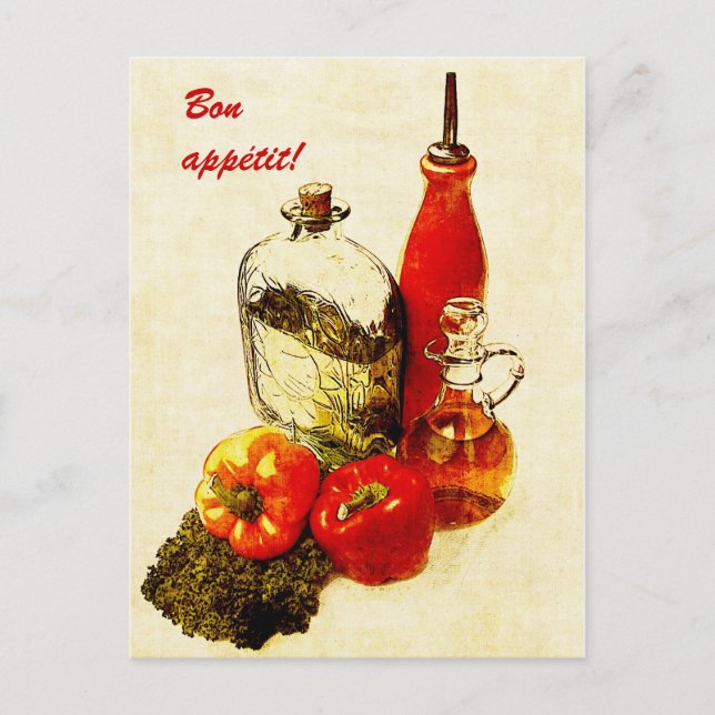 postal de pimienta y aceites de bon (Anverso)