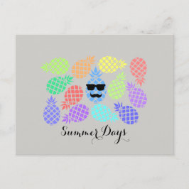 Postal de piña "Días de verano"