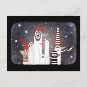 Postal de pingüinos