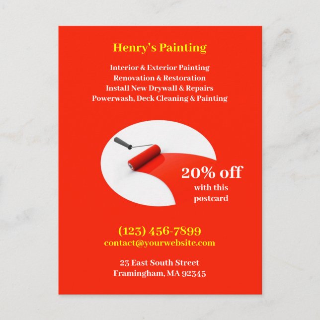 Postal de pintura (Anverso)