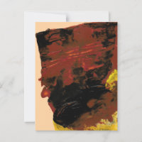 Postal de pintura acrílica de barra de chocolate g