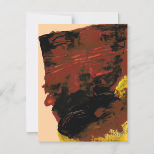 Postal de pintura acrílica de barra de chocolate g