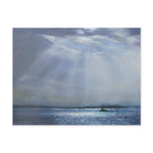 Postal de pintura de aceite de Poole Harbour