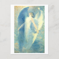 Postal de pintura de ángel