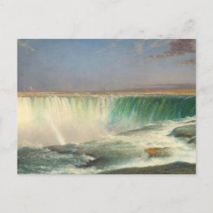 Postal de pintura de las cataratas del Niágara