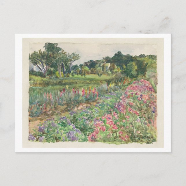 Postal de pintura de Parmelee Estate Garden (Anverso)