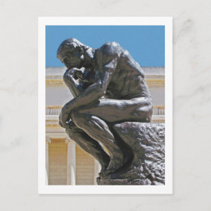 Postal de pintura fotográfica de Thinker