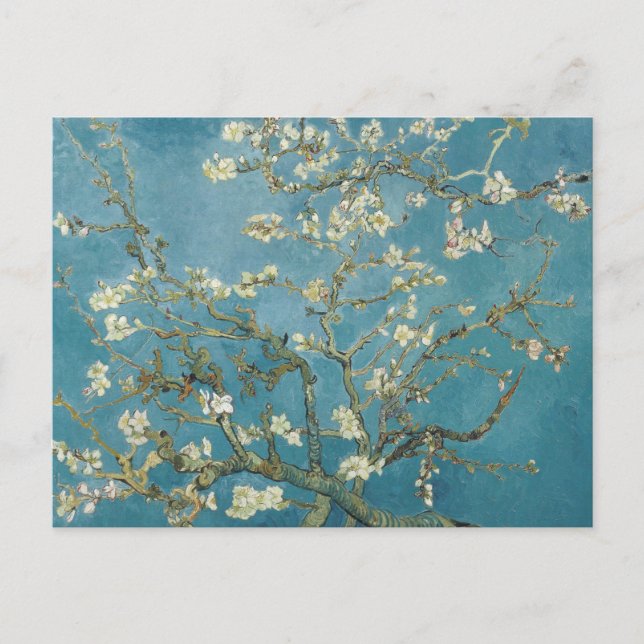 Postal de pintura Vincent van Gogh Almond Blossom (Anverso)