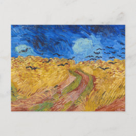 Postal de pintura Vincent van Gogh Wheatfield