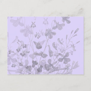 Postal de pista floral