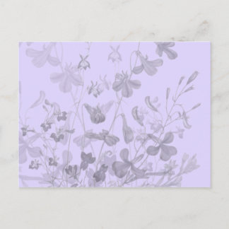 Postal de pista floral