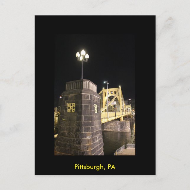 postal de Pittsburgh, Pennsylvania (Anverso)