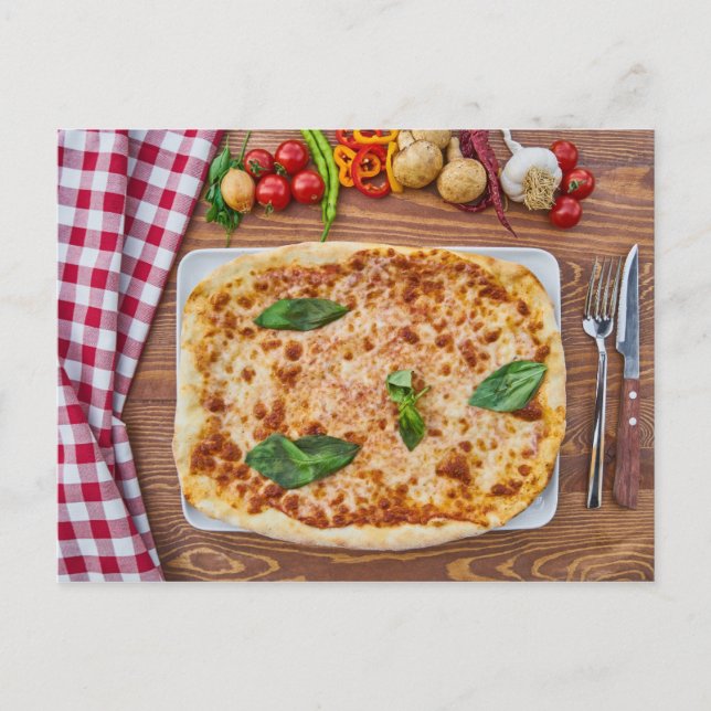 Postal de pizza (Anverso)