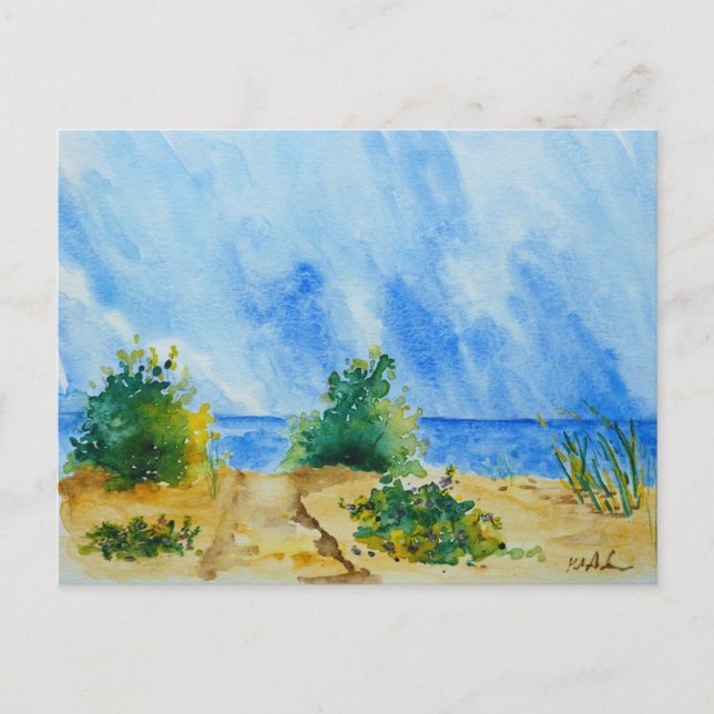 postal de playa (Anverso)