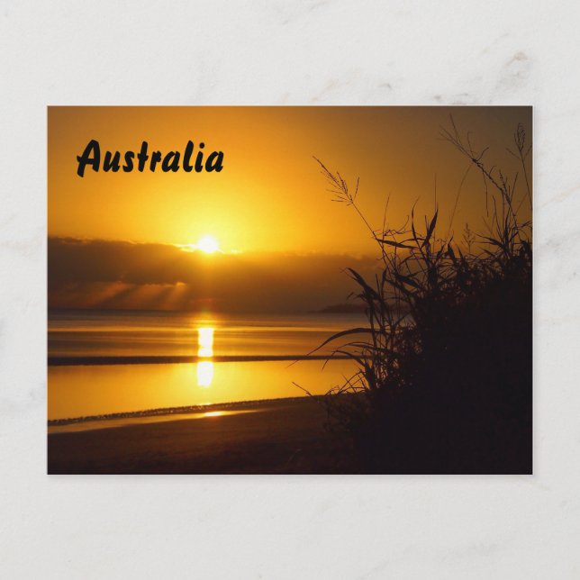 Postal de playa australiana (Anverso)