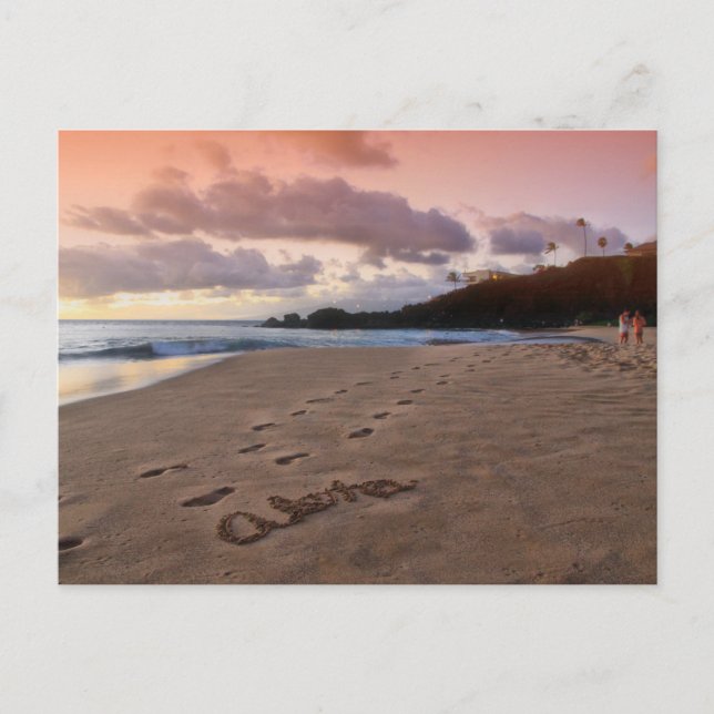 Postal de playa de Aloha Kaanapali (Anverso)