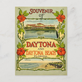 Postal de playa de Daytona Vintage