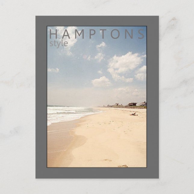 Postal de playa de estilo Hampton (Anverso)