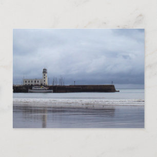 postal de playa de faro