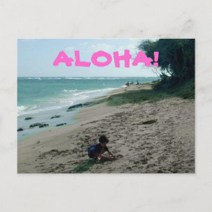 Postal de playa de Isla Tropical